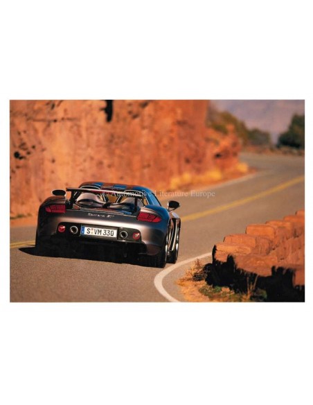 2003 PORSCHE CARRERA GT HARDCOVER BROCHURE BOX DUITS