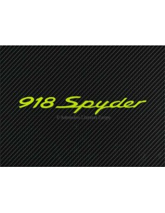 2012 PORSCHE 918 SPYDER HARDCOVER BROCHURE + BOX ENGLISH