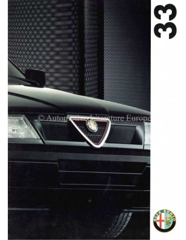 1993 ALFA ROMEO 33 BROCHURE DUITS