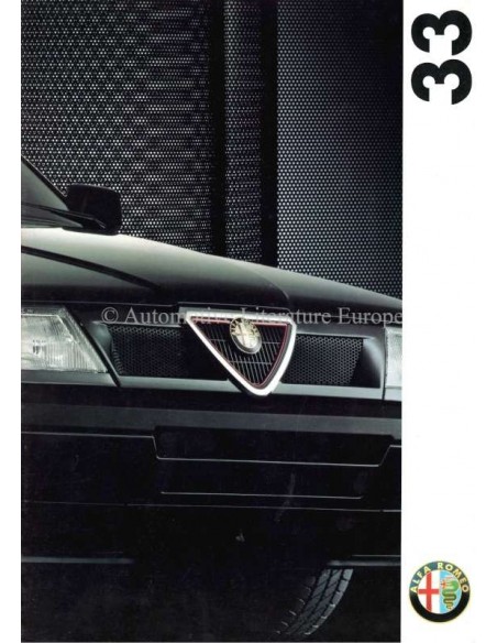 1993 ALFA ROMEO 33 BROCHURE DUITS