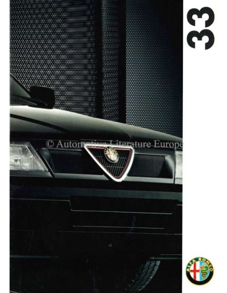 1992 ALFA ROMEO 33 BROCHURE GERMAN