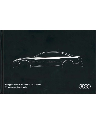 2017 AUDI A8 HARDCOVER PROSPEKT ENGLISCH