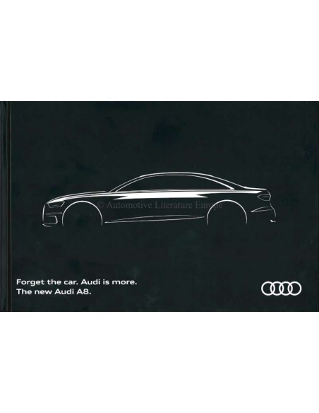 2017 AUDI A8 HARDCOVER PROSPEKT ENGLISCH