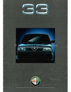 1991 ALFA ROMEO 33 BROCHURE NEDERLANDS
