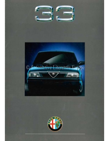 1990 ALFA ROMEO 33 BROCHURE DUTCH