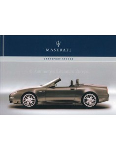 2006 MASERATI GRANDSPORT SPYDER BETRIEBSANLEITUNG FRANZÖSISCH