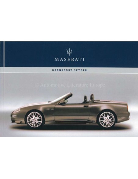 2006 MASERATI GRANDSPORT SPYDER BETRIEBSANLEITUNG FRANZÖSISCH