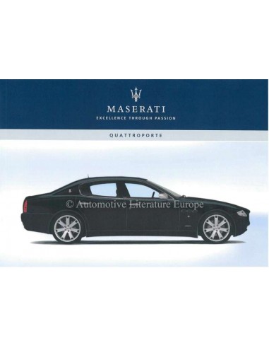 2006 MASERATI QUATTROPORTE V INSTRUCTIEBOEKJE DUITS