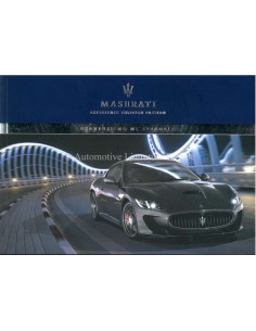 2013 MASERATI GRANTURISMO MC STRADALE OWNERS MANUAL ENGLISH