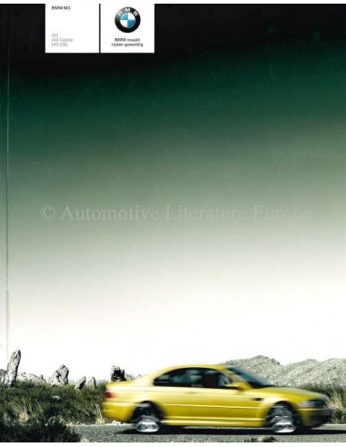 2003 BMW M3 BROCHURE DUTCH