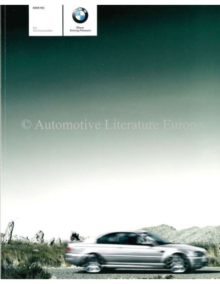 2005 BMW M3 PROSPEKT ENGLISCH