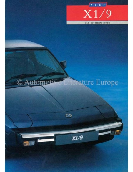 1988 FIAT X1/9 BROCHURE ENGLISH