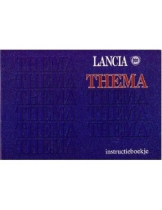 1991 LANCIA THEMA INSTRUCTIEBOEKJE NEDERLANDS