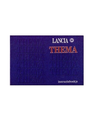 1991 LANCIA THEMA INSTRUCTIEBOEKJE NEDERLANDS