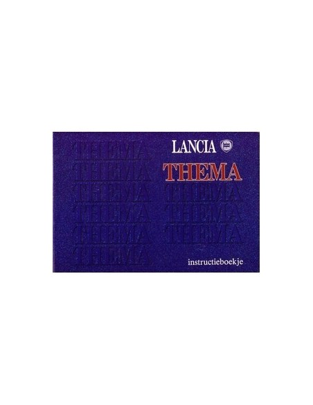 1991 LANCIA THEMA INSTRUCTIEBOEKJE NEDERLANDS