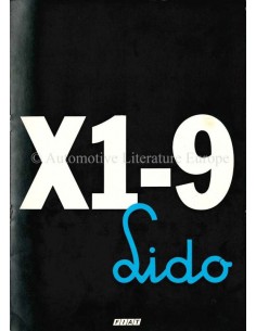 1981 FIAT X1/9 BROCHURE FRANS