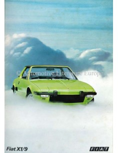 1973 FIAT X1/9 BROCHURE ENGELS
