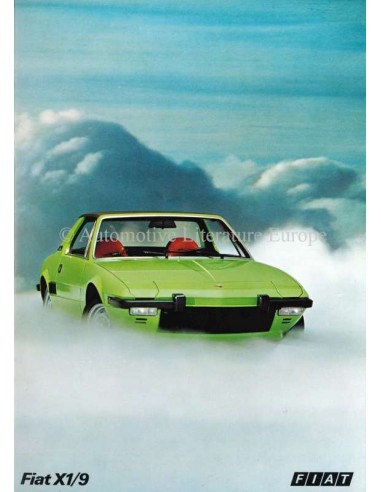 1973 FIAT X1/9 BROCHURE NEDERLANDS