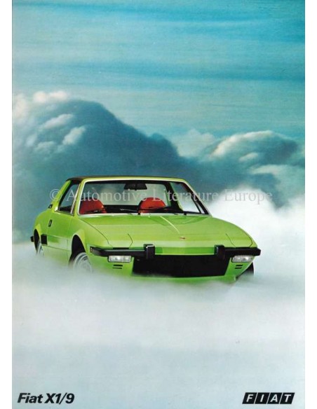 1973 FIAT X1/9 BROCHURE DUTCH