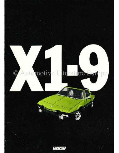 1978 FIAT X1/9 PROSPEKT ITALIENISCH