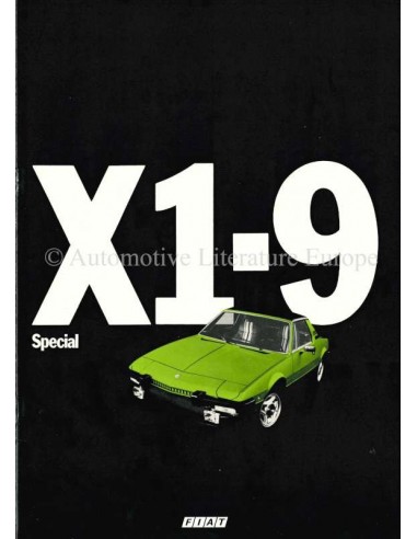1978 FIAT X1/9 SPECIAL BROCHURE DUTCH