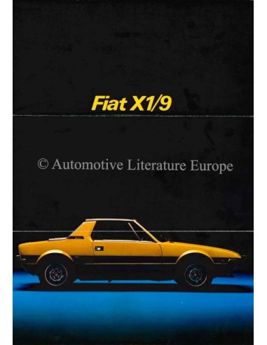 1973 FIAT X1/9 BROCHURE FRANS