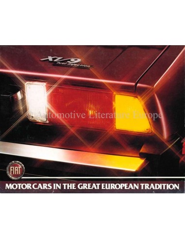 1972 FIAT X1/9 BROCHURE ENGELS