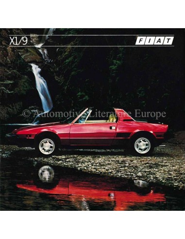 1983 FIAT X1/9 PROSPEKT ENGLISCH