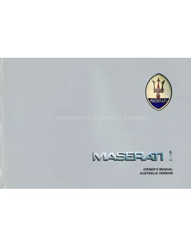 1988 MASERATI SPYDER I / BITURBO SI / 425I INSTRUCTIEBOEKJE ENGELS