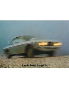 1973 LANCIA FULVIA COUPE 3 BROCHURE DUTCH