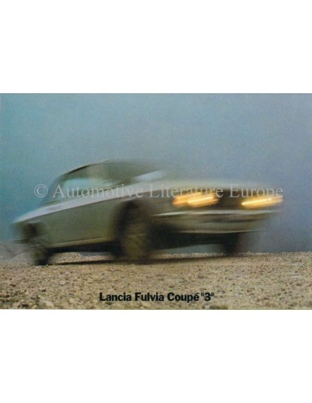 1973 LANCIA FULVIA COUPE 3 BROCHURE NEDERLANDS