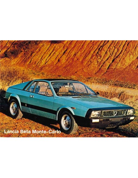 1976 LANCIA BETA MONTE-CARLO BROCHURE ENGELS