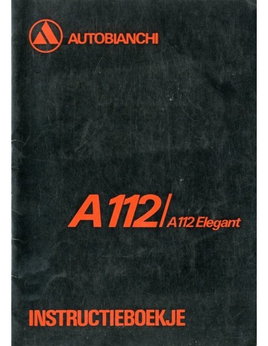 1976 AUTOBIANCHI A112 INSTRUCTIEBOEKJE NEDERLANDS