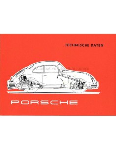 1956 PORSCHE 356A TECHNISCHE DATEN PROSPEKT DEUTSCH