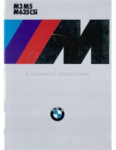 1985 BMW M3 M5 M 635 CSI BROCHURE FRANS