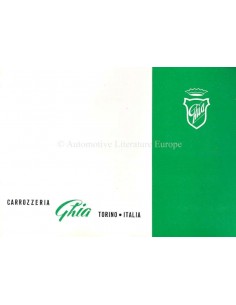 1954 ALFA ROMEO 1900 SS (GHIA) BROCHURE ITALIAANS / ENGELS