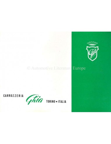1954 ALFA ROMEO 1900 SS (GHIA) BROCHURE ITALIAN / ENGLISH