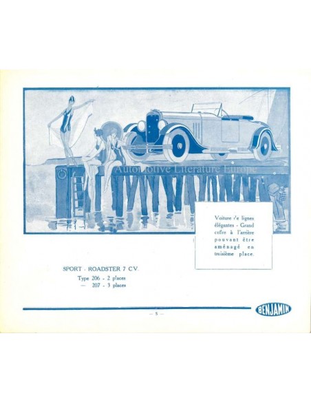 1926 BENJAMIN BROCHURE FRANS