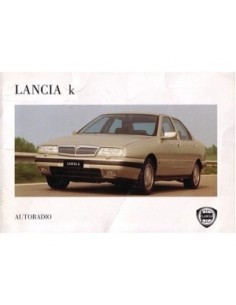 1995 LANCIA KAPPA RADIO INSTRUCTIEBOEK DUITS