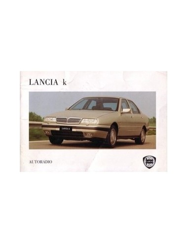 1995 LANCIA KAPPA RADIO INSTRUCTIEBOEK DUITS