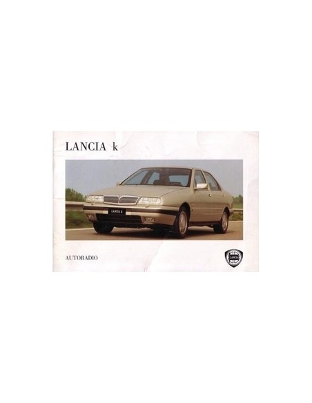 1995 LANCIA KAPPA RADIO INSTRUCTIEBOEK DUITS
