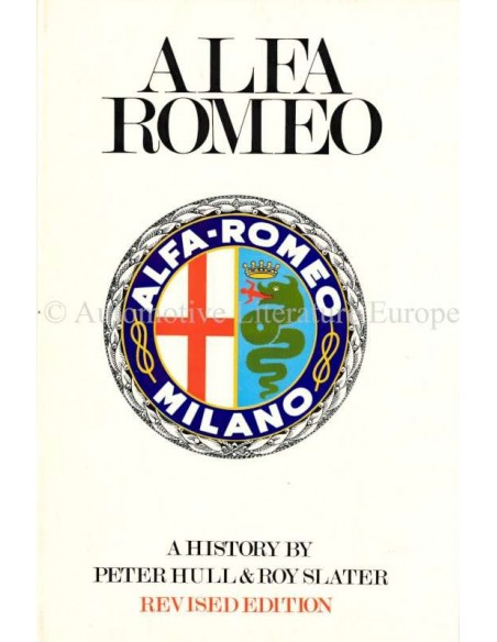 ALFA ROMEO - PETER HULL & ROY SLATER - 1969 - BOOK