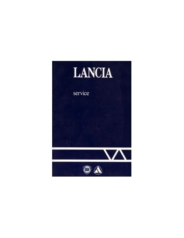 1986 LANCIA SERVICE INSTRUCTIEBOEKJE