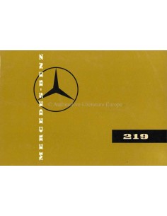 1958 MERCEDES BENZ 219 BROCHURE DUITS