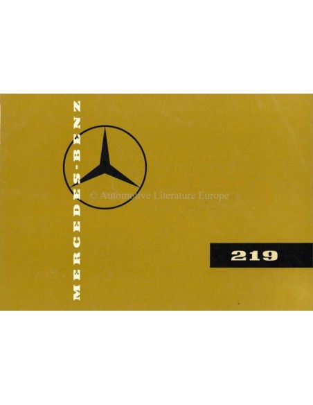 1958 MERCEDES BENZ 219 BROCHURE GERMAN