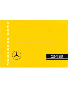 1957 MERCEDES BENZ 219 BROCHURE DUITS
