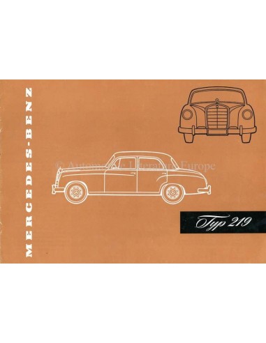 1957 MERCEDES BENZ 219 PROSPEKT DEUTSCH