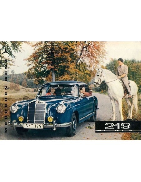1962 MERCEDES BENZ 219 PROSPEKT DEUTSCH