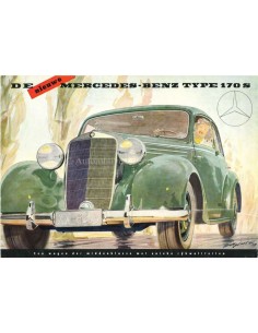 1951 MERCEDES BENZ 170S BROCHURE NEDERLANDS