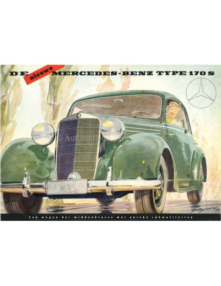 1951 MERCEDES BENZ 170S BROCHURE DUTCH